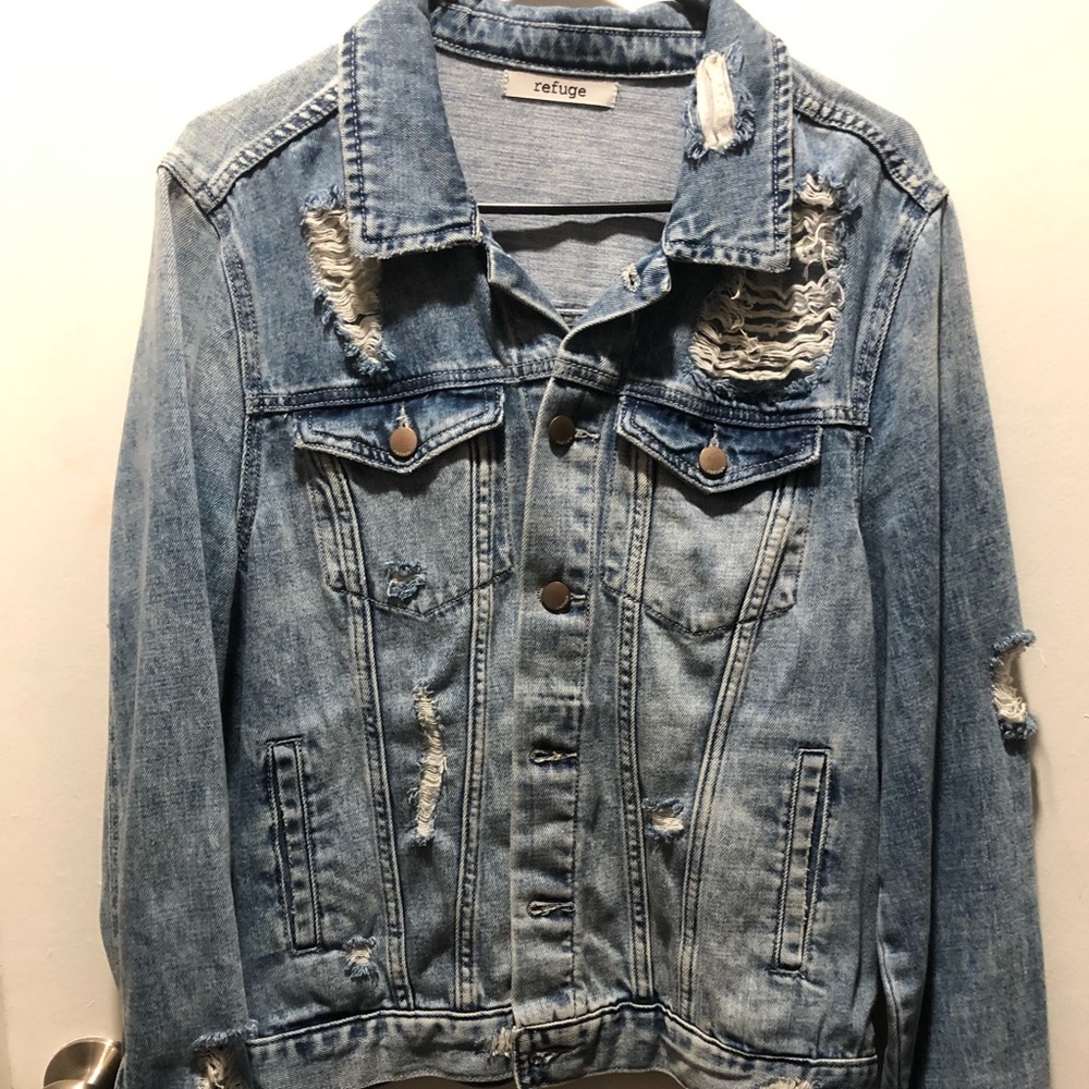 Refuge Ripped Jean jacket